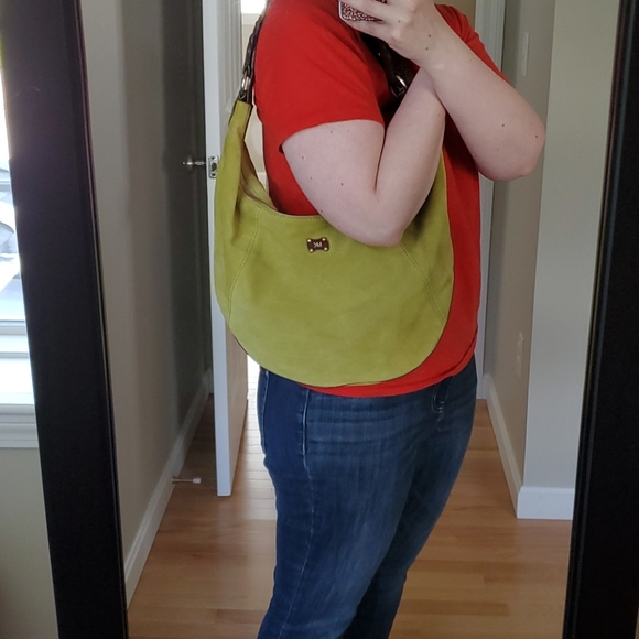 Michael Kors Suede Shoulder Bag - Picture 3 of 14